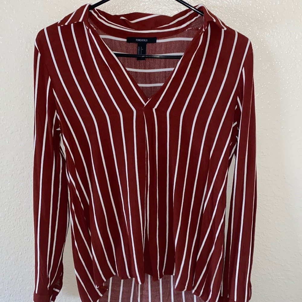 Maroon colored blouse!